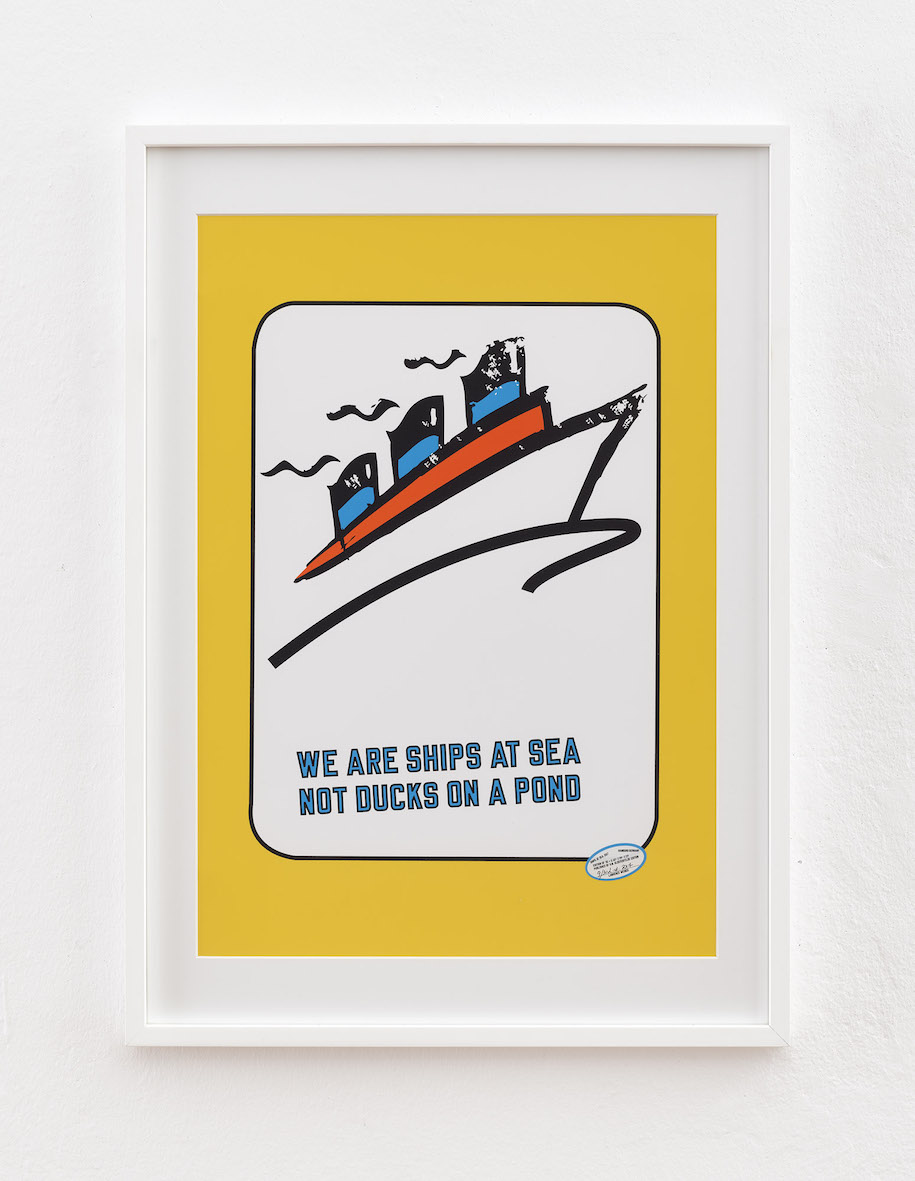 WE ARE SHIPS AT SEA NOT DUCKS ON A POND, 2017