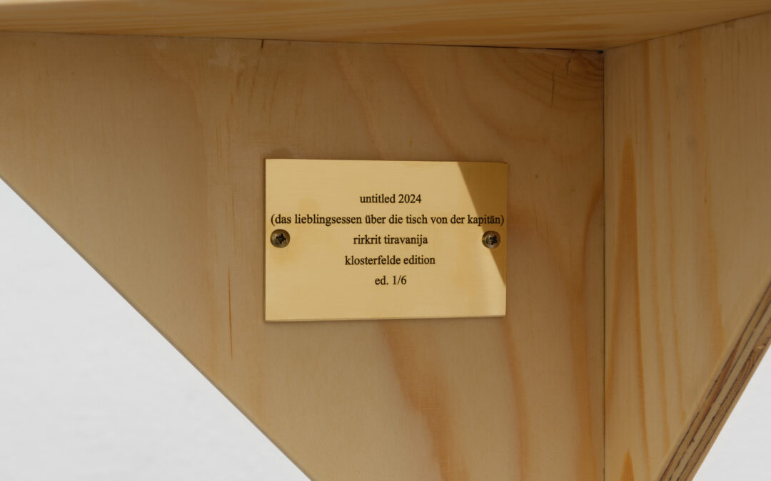 untitled 2024 (das lieblingsessen über die tisch von der kapitän)